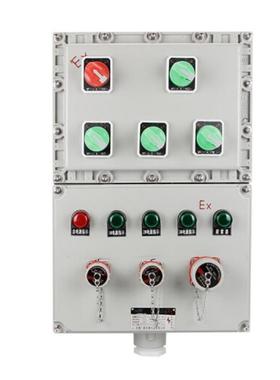 防爆控制箱用于水泵电机控制绿色启动红色停止壁挂式和立式