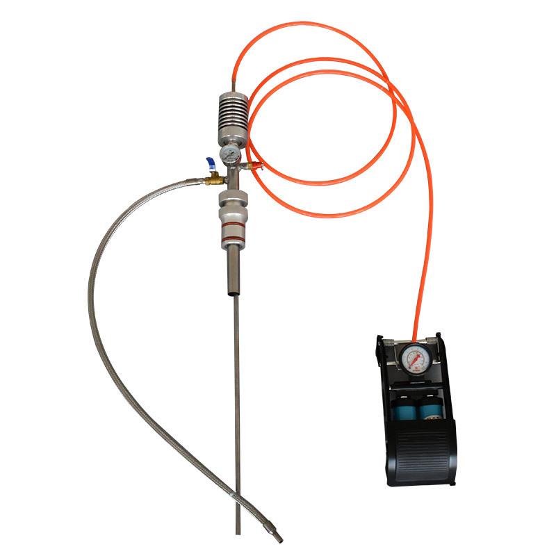 液氮抽取装置液氮泵液氮自加压式脚踏泵适合20升50mm口径液氮罐