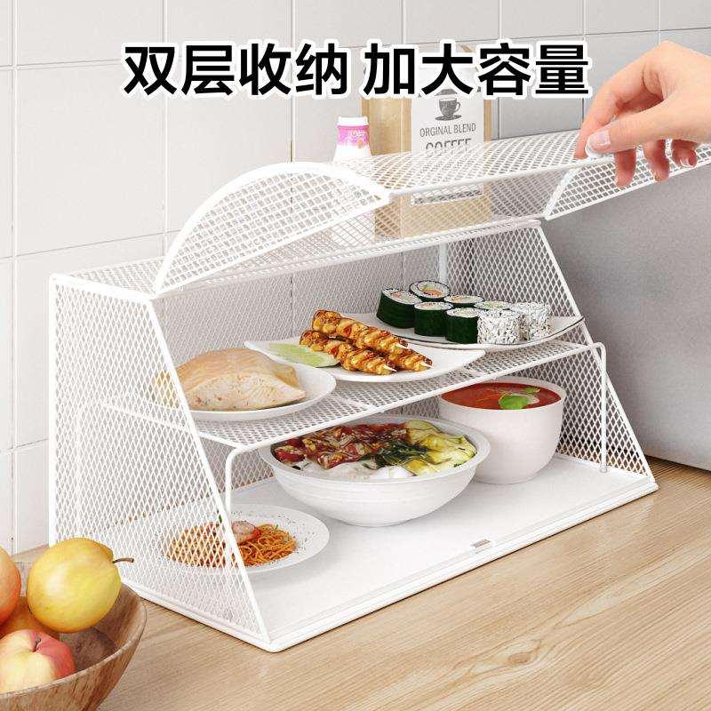 放剩饭剩菜的收纳柜透气菜橱家用碗柜厨房储物柜子置物架多层农村