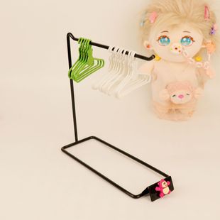娃娃衣架bjd梦幻衣橱晾仿真过家家玩具衣撑6分芭比娃家具配件