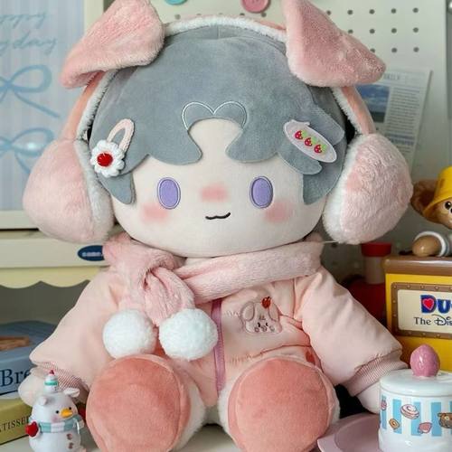 40cm娃衣冬季加厚棉服棉花娃娃坐姿套装40厘米外出换装包邮