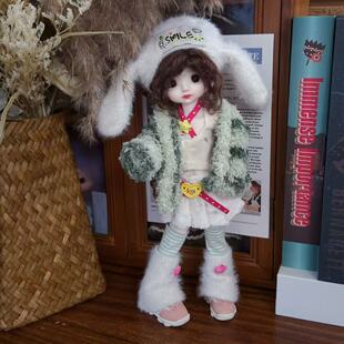 30cm娃衣新款冬装6分bjd换装套装鬼妈妈玩偶30厘米娃服外套连衣裙