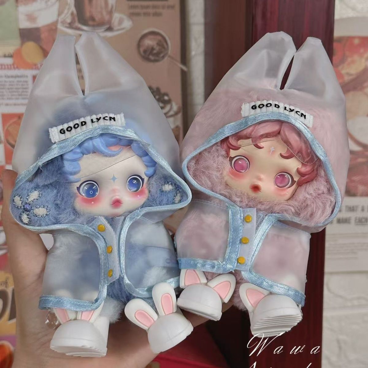 光织园娃衣sp冬日乐章搪胶毛绒skullpanda衣服二代可爱雨衣套装鞋