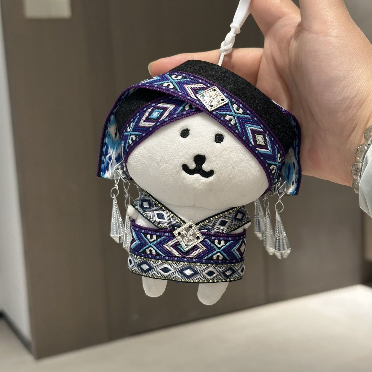 自嘲熊娃衣labubu壮族民族风10cm13cm17cm娃服配件中国风