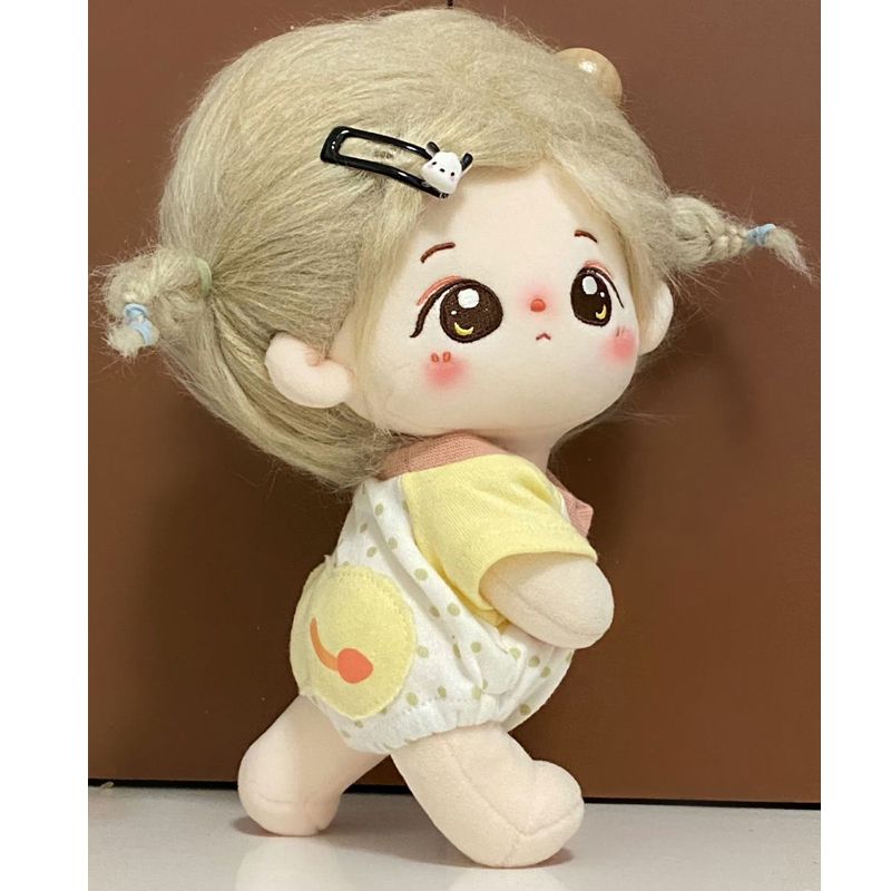 娃衣20cm情侣款废菜子爬爬服棉花娃娃可爱Q版萌娃屁屁衣连体衣