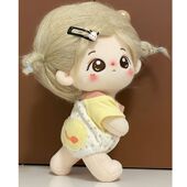 娃衣20cm情侣款 废菜子爬爬服棉花娃娃可爱Q版 萌娃屁屁衣连体衣