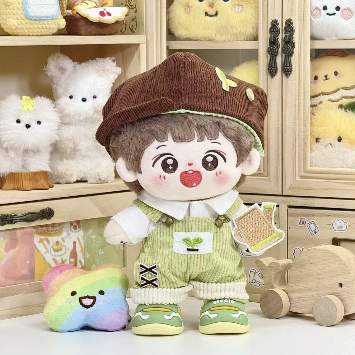 20cm娃衣夏秋新品草地小园丁套装可爱男女替换玩偶装着替换装