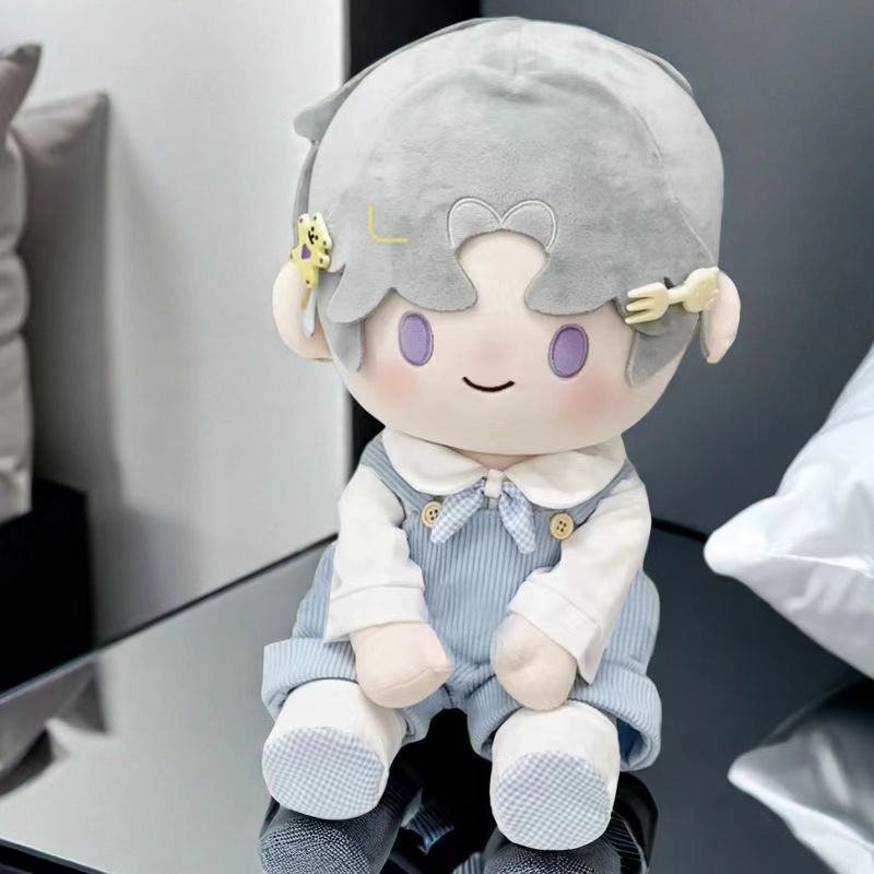 40cm娃衣棉花娃服坐姿玩偶一番套装背带裤公仔