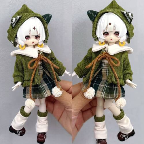 8分bjd12分Ob11娃衣潘妮邦倪兔11-19厘米阿巳体可动人偶娃娃衣服
