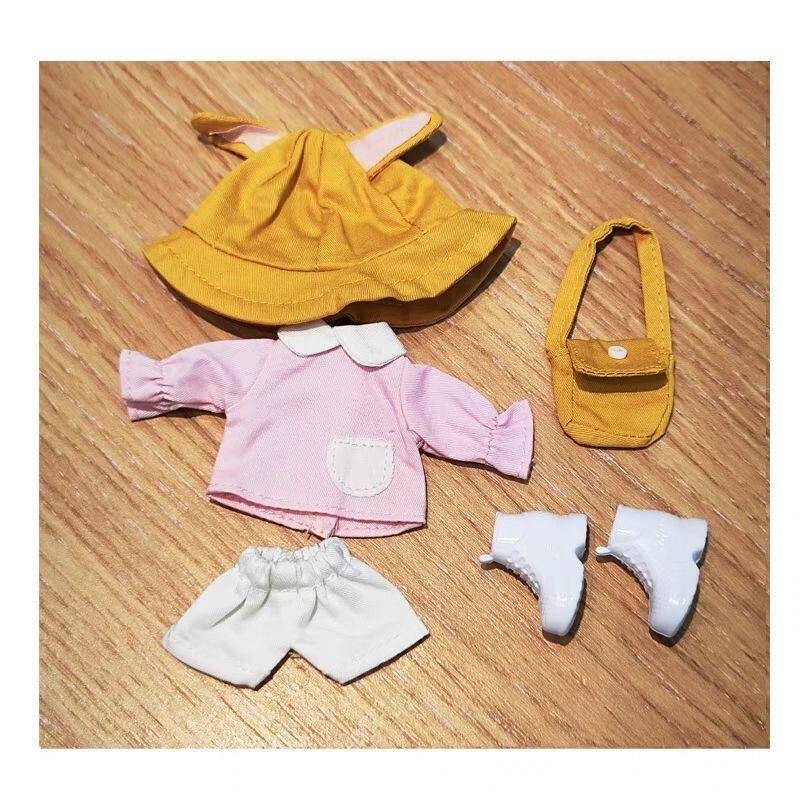 Ob11娃衣 幼稚园四件套衣服裤子+帽子+包包 12分bjd GSC