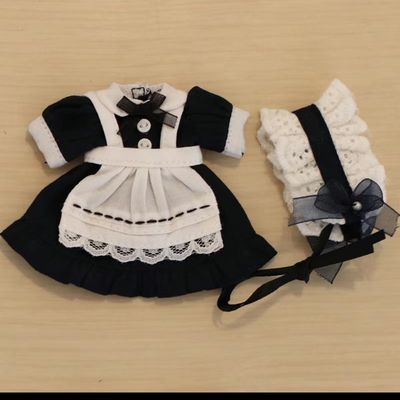 十二分娃衣ob11复古女仆连衣裙衣服ymy p9 p10 娃粒 ufdoll素体12