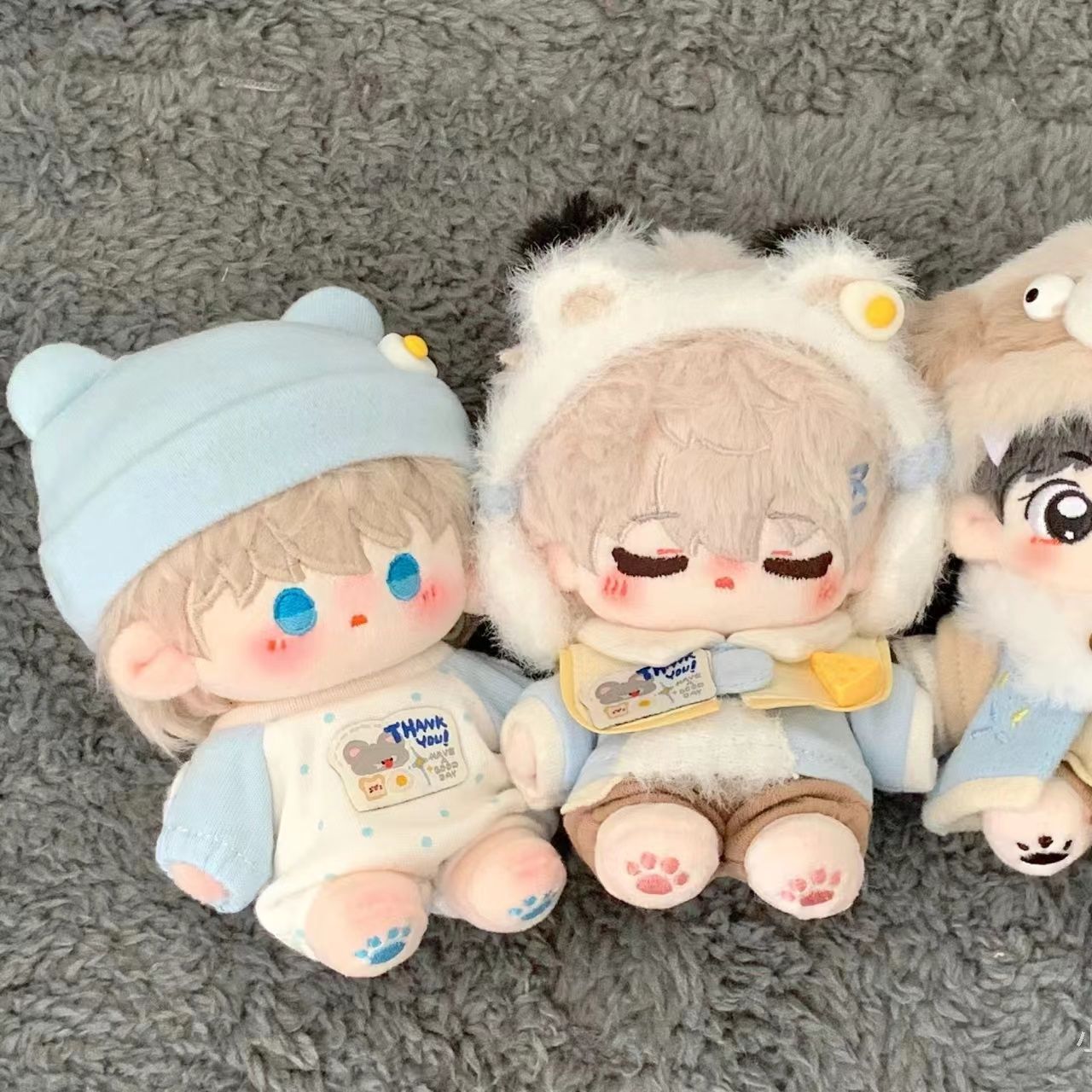 娃衣10cm便宜棉花玩偶diy套装芝士雪绒公仔娃服海星体穿