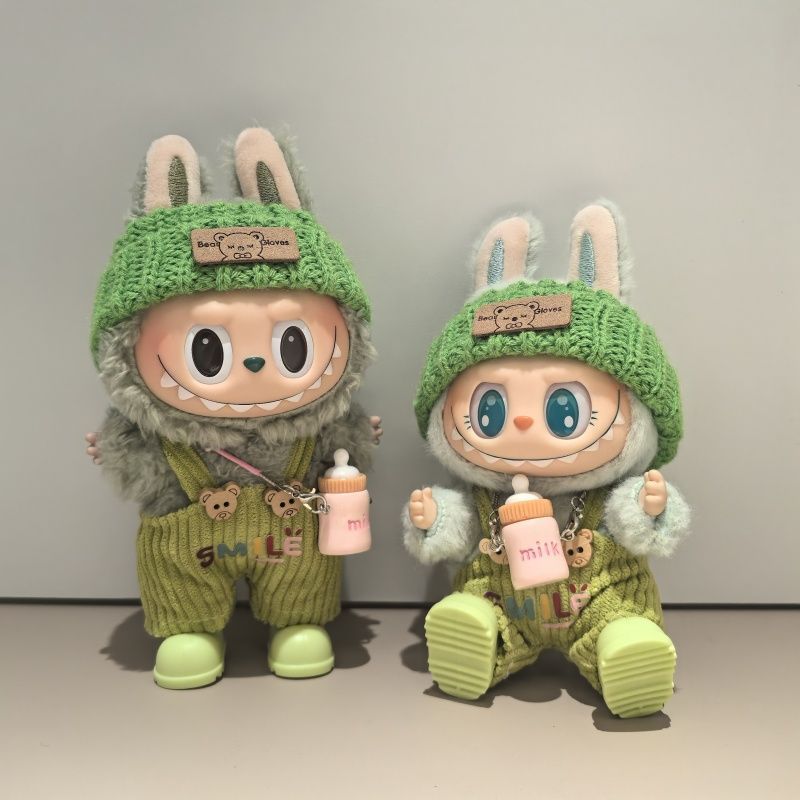 拉布布娃衣拉bubu衣服新款针织帽子背带裤鞋子奶瓶一代二代三代替