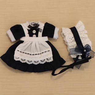 ob11娃衣ob11娃衣复古女仆装 12分bjd娃娃衣服GSCmoll 连衣裙子套装