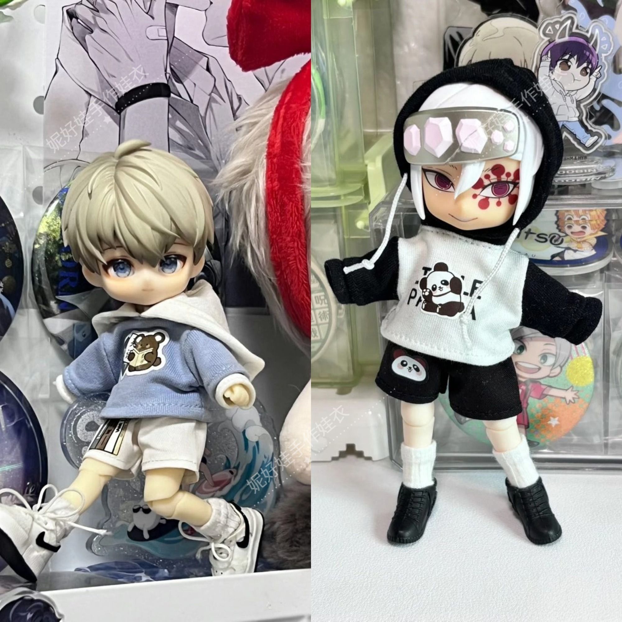 Ob11娃衣连帽卫衣套装12分bjd娃衣 ymy gscmolly娃娃衣服