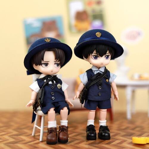 O.b.11娃衣 可爱日式幼稚园套装幼儿园制服12分 bjd娃娃配饰现