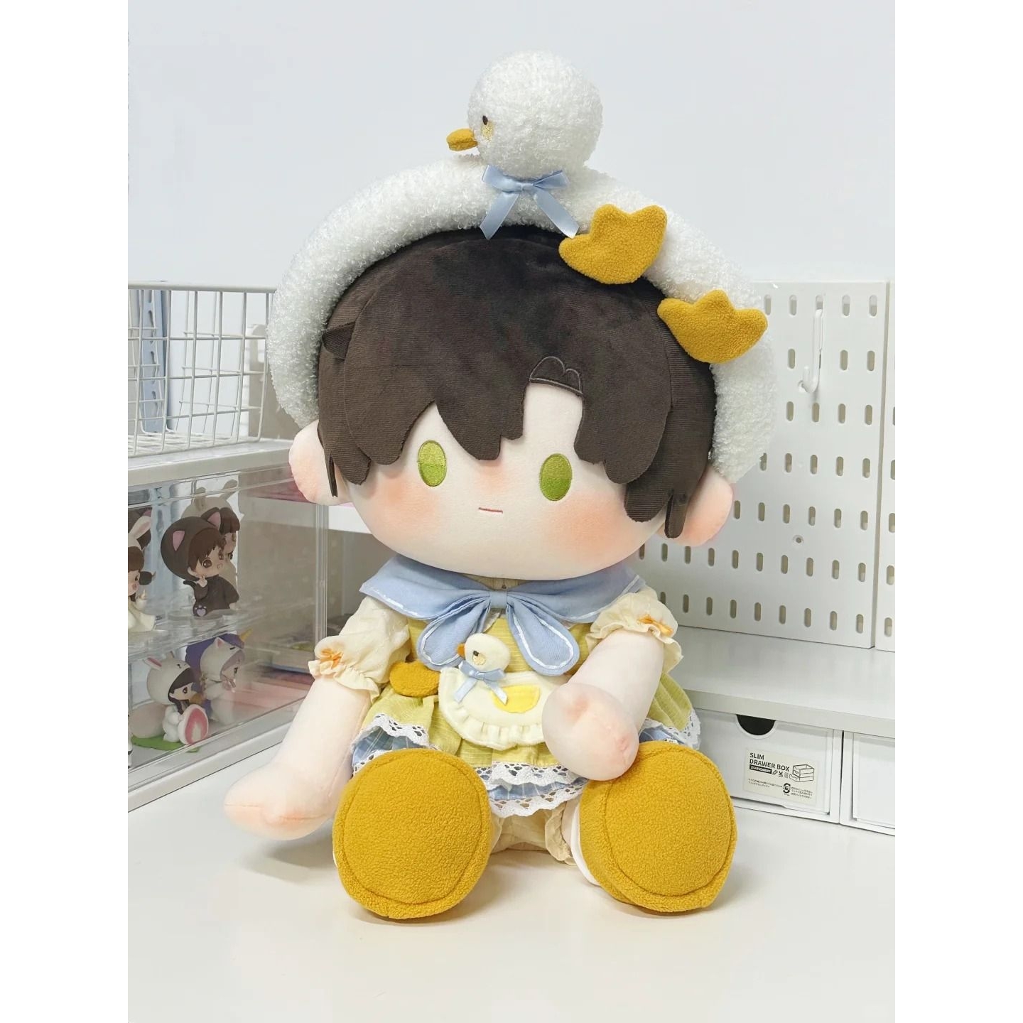 40cm娃衣坐姿棉花一番娃服玩偶学院风连衣裙英伦鞋子网红