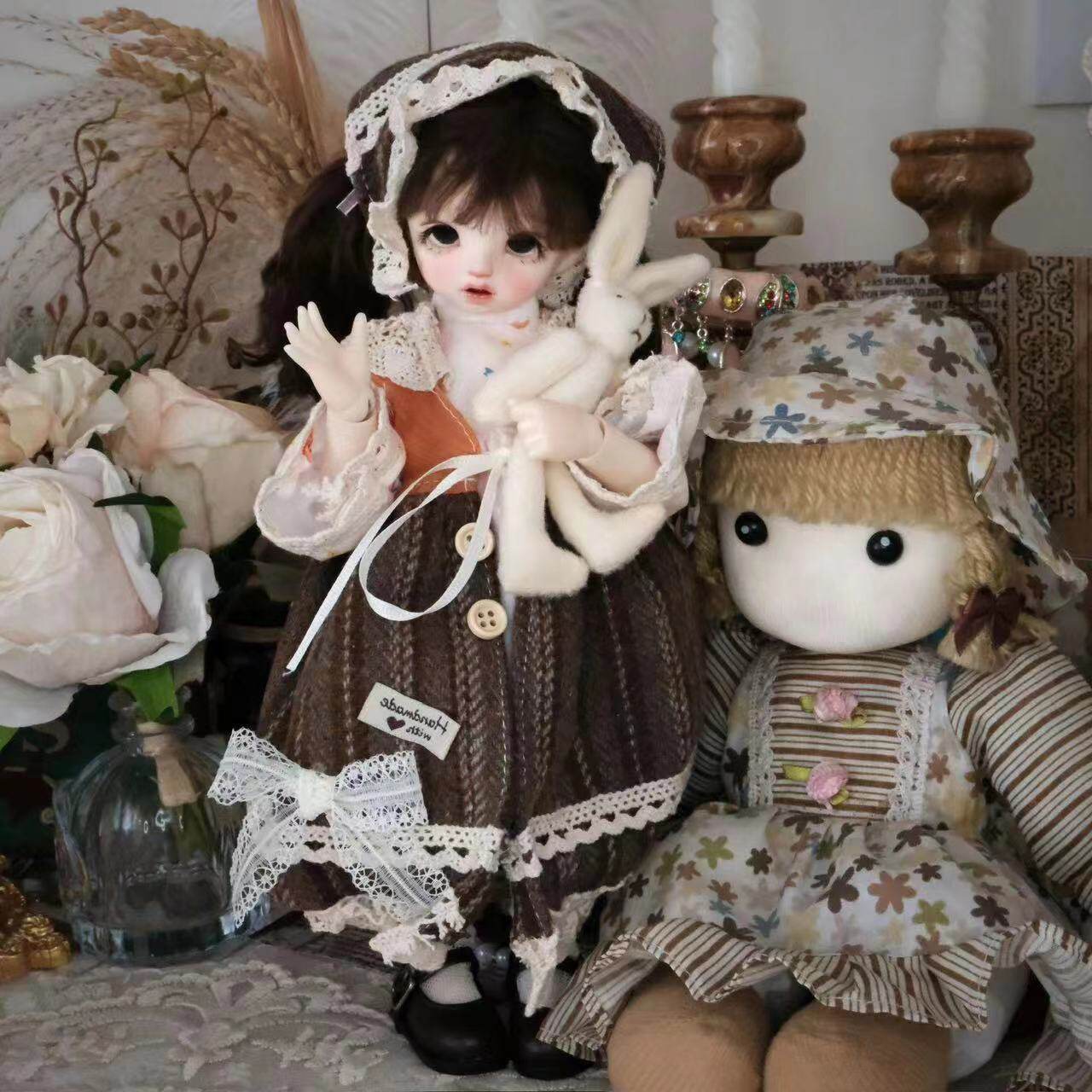 洋娃娃娃衣30bjd厘米妈妈洛丽塔换装套装公主玩偶衣服女孩