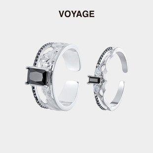 恋与深空秦彻生日周边100级羁绊戒指女情侣可调节对戒.指环学生党