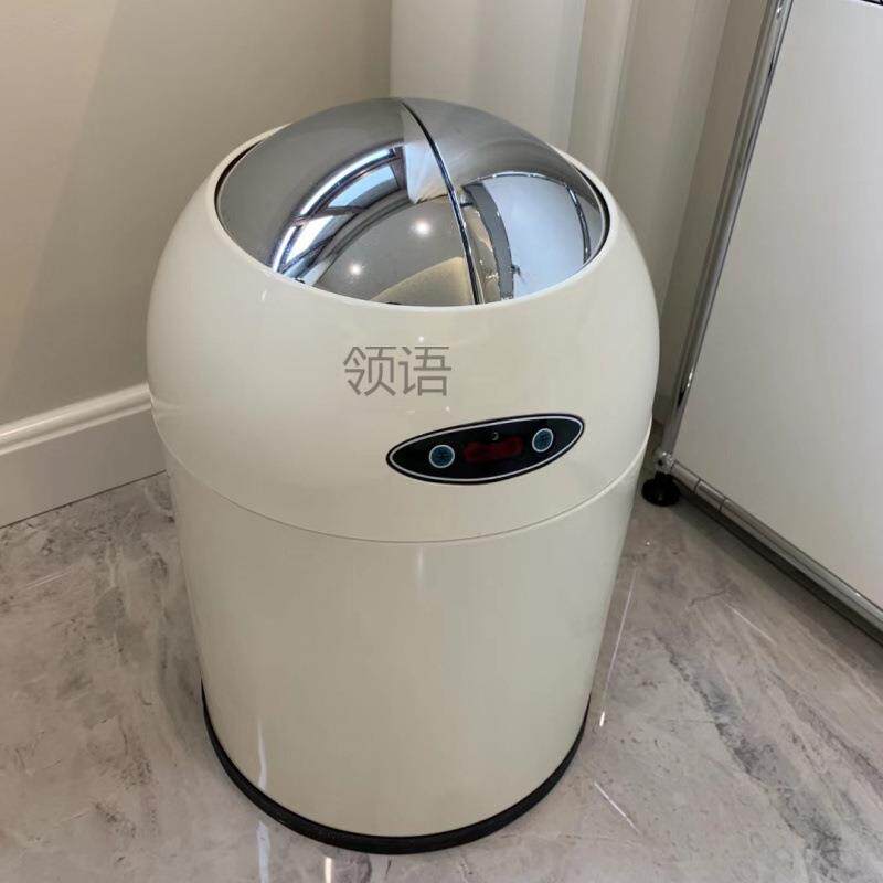 L彧2网红高档家用垃圾桶现代厨房有盖客厅轻奢垃圾桶卧室卫生间感