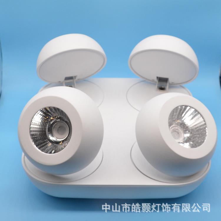 led折叠明装筒灯外壳 360度可调节 免开孔 吸顶 吊线天花灯图片