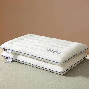 德国学生宿舍儿童单人颈椎装护助睡眠枕芯家用整头枕头超低纯棉