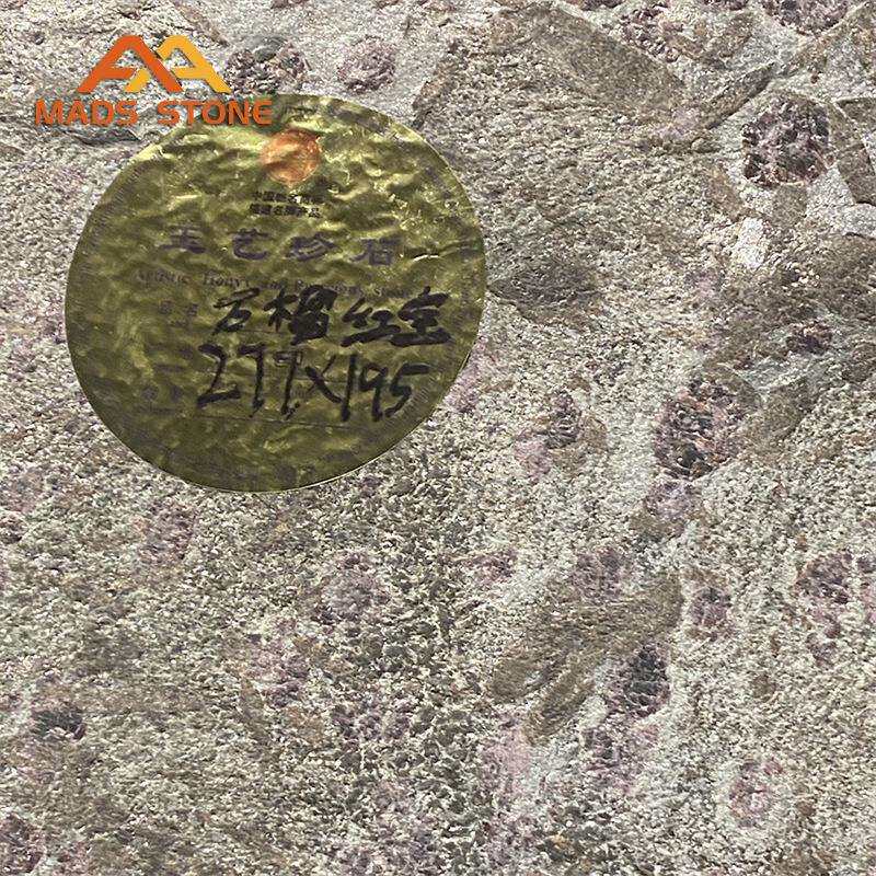 麦斯天然奢石美洲石榴红宝天然大理石大板楼梯石橱柜台面板窗台板