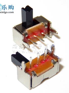 SK-12D07 SK12D07VG5 2档3脚 1P2T 柄高5MM 弯脚插件 拨动开关