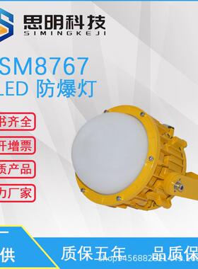 吸顶防爆灯隔爆吸顶灯100w节能照明危险环境专用圆形黄色防水led