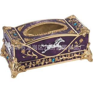 创意欧式纸巾盒餐巾抽纸盒桌面茶几纸巾盒 KTV摆台爱吗仕纸巾盒