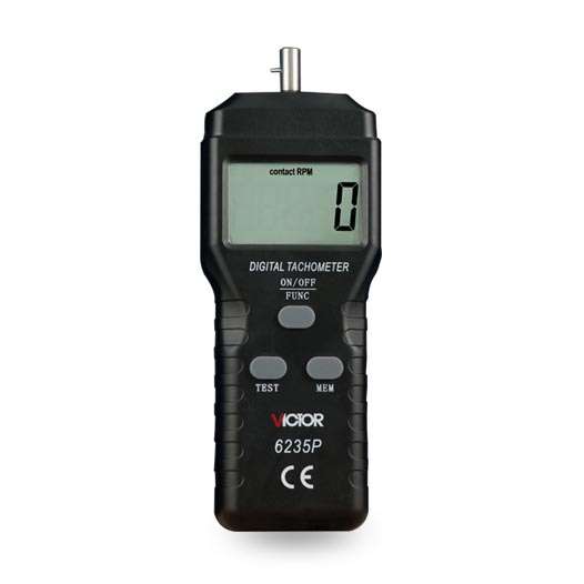 胜利接触式转速表 VC6235P测速表 测速仪 转数表 接触线速表