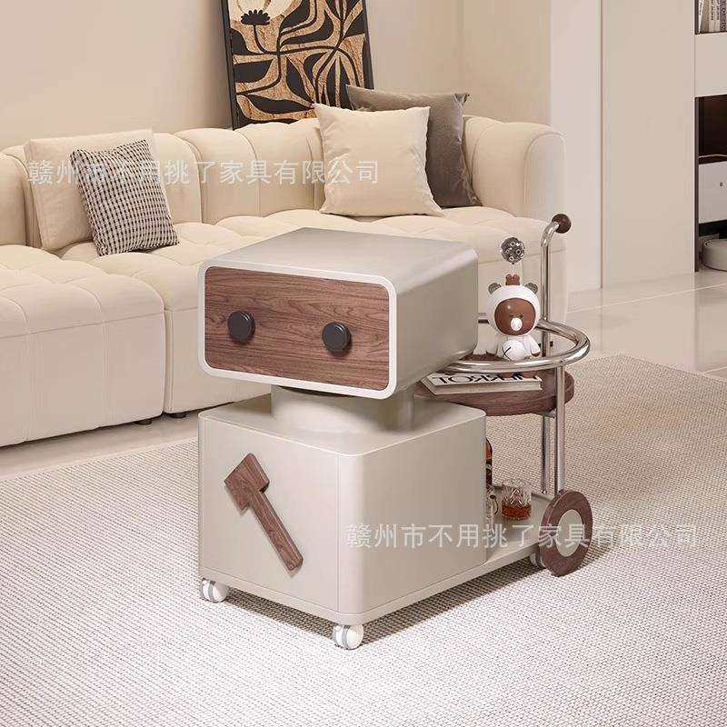 意式极简创意小推车家用客厅高端沙发侧边几移动迷你机器人茶台桌,玩具/童车/益智/积木/模型,毛绒/玩偶/公仔/布艺类玩具,淘宝优惠券,粉丝福利购,淘宝优惠卷