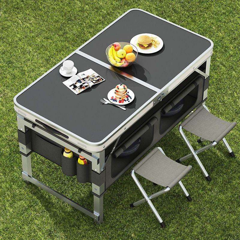 折叠桌子户外露营野餐桌椅便携式地摊桌夜市摆摊铝合金桌简易餐桌