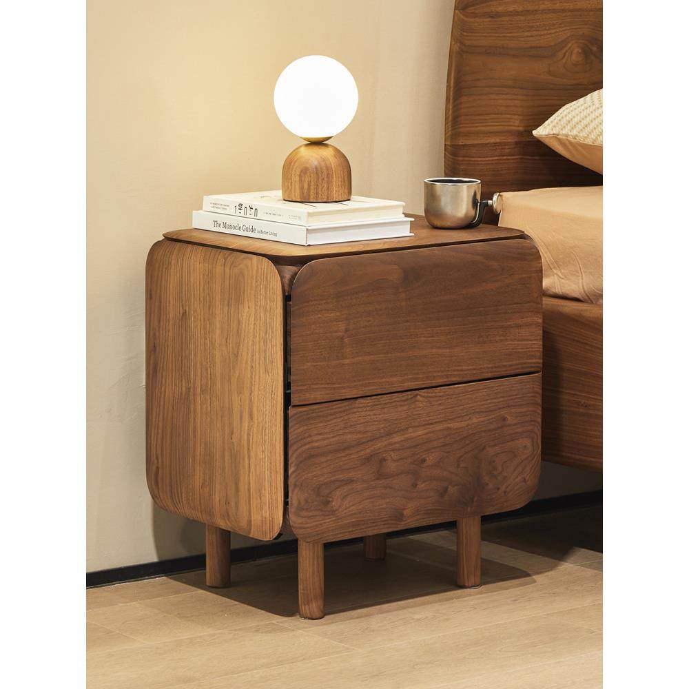 北美黑胡桃木床头柜北欧意式极简床边柜家用卧室床头储物柜子双抽,玩具/童车/益智/积木/模型,毛绒/玩偶/公仔/布艺类玩具,淘宝优惠券,粉丝福利购,淘宝优惠卷