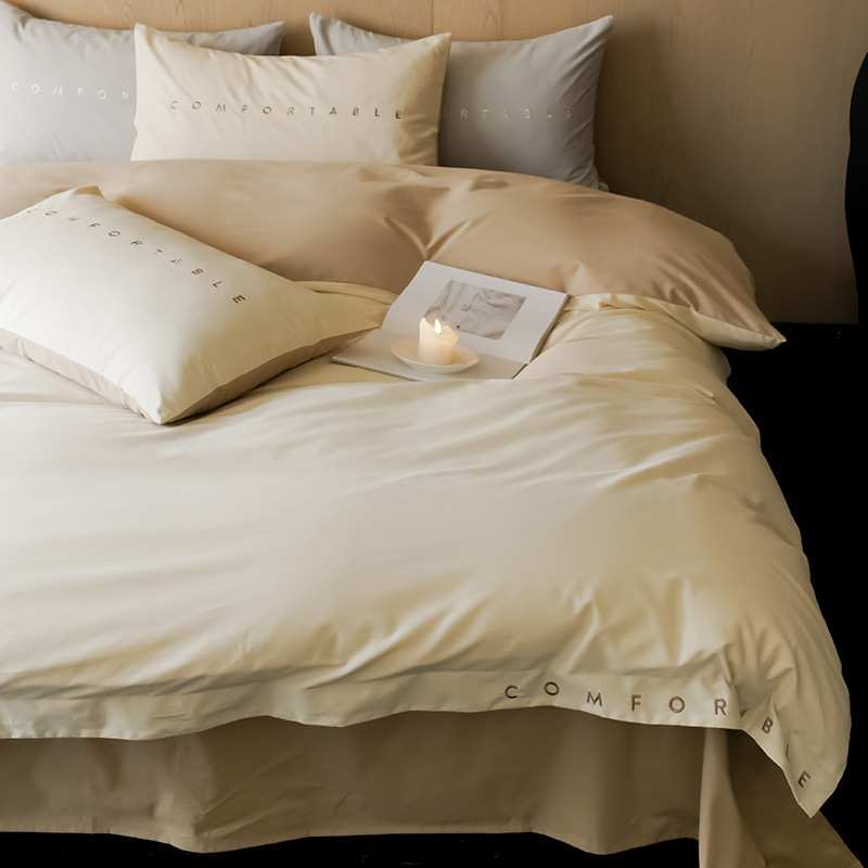 高端100支长绒棉加厚磨毛四件套丨 全棉纯棉秋冬季保暖床上用品4