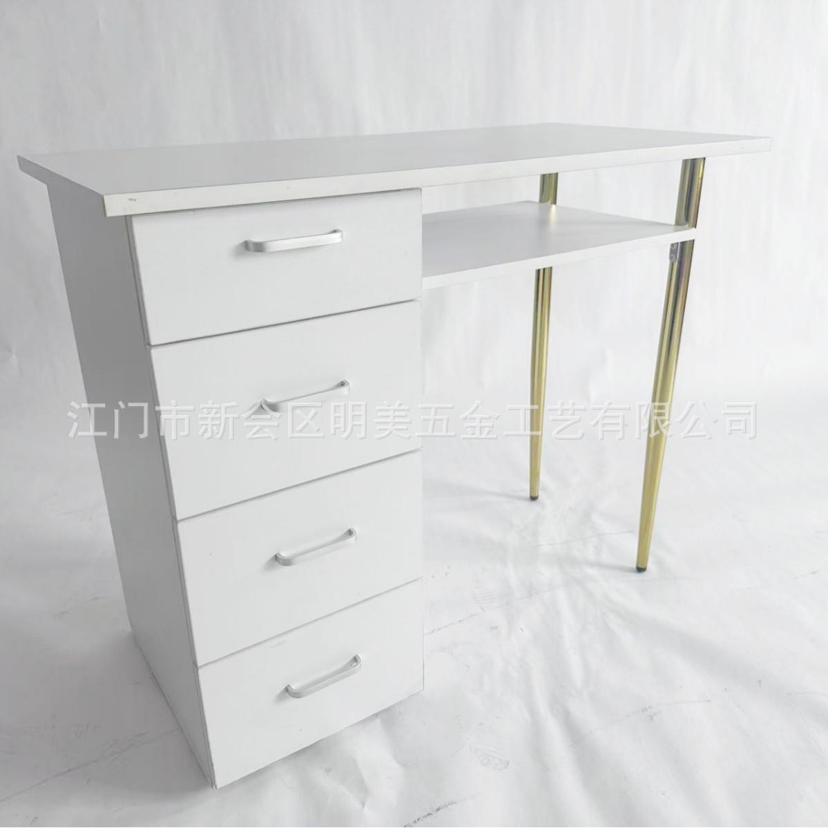 美甲店现代简约美甲桌修甲台轻奢感梳妆台带柜子