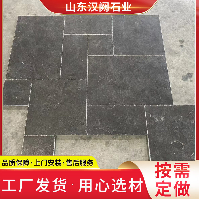 古建筑园林工程用青石板室外青石文化石仿古铺路石自然面青石板