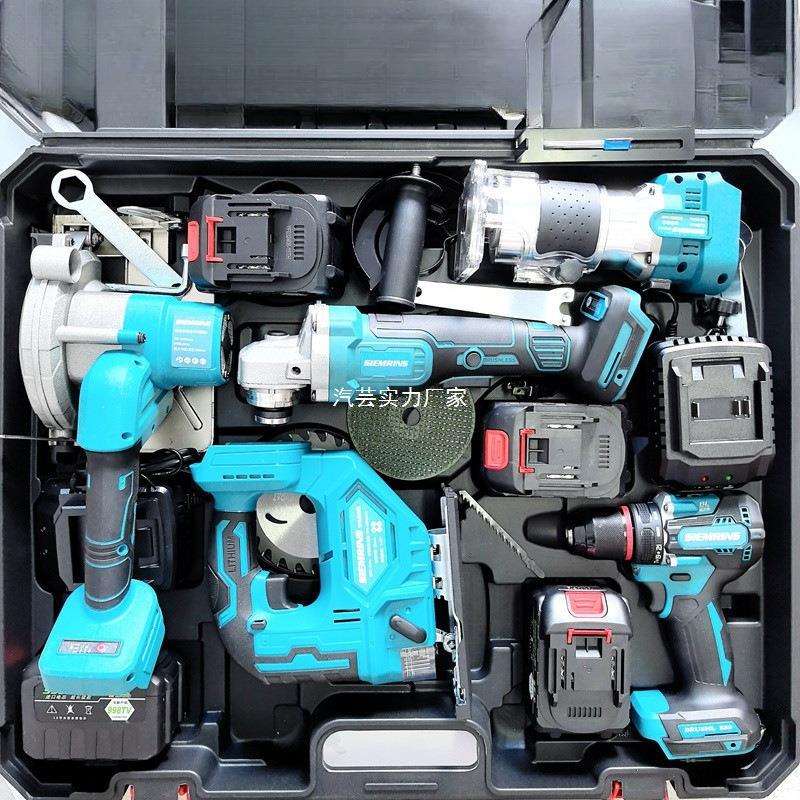 Xdd【锂电工具五件套】牧田款角磨机曲线锯修边机往复锯单手锯电