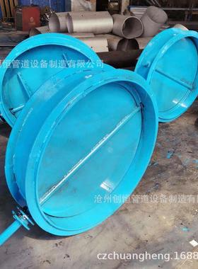 手动电动圆风门D-LD2000-41008多叶片钢制手动电动风门