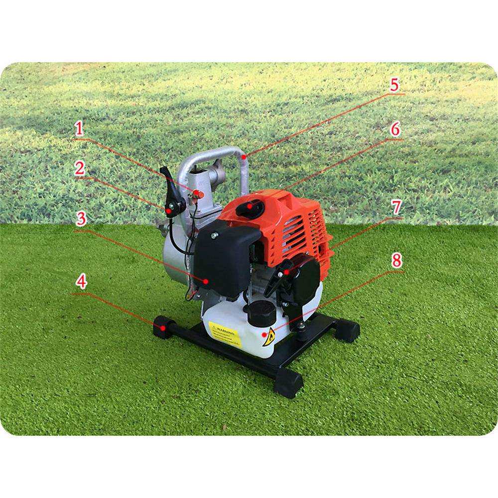 Self suction pump二冲程汽油机自吸水泵 园林灌溉浇水抽水机