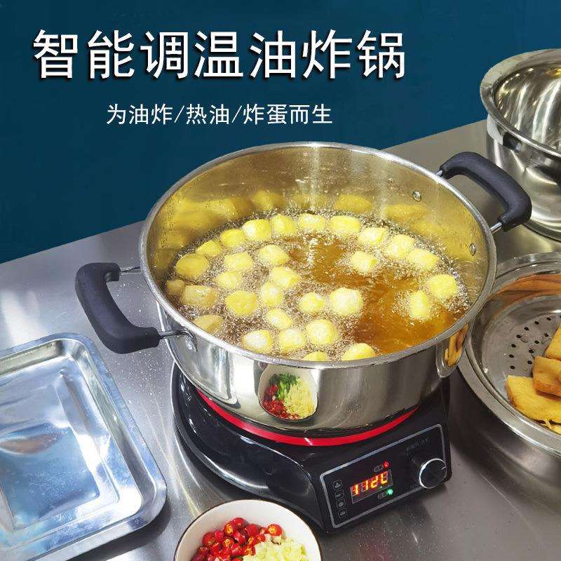 油炸锅家用电炸炉商用炸串薯条油炸机恒温热油器螺蛳粉专用炸蛋锅