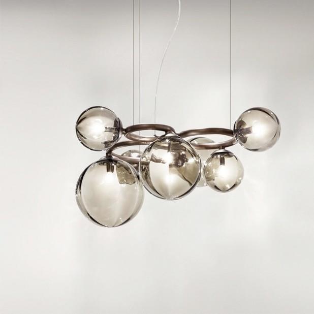 后现代客厅北欧轻奢卧室儿童房餐厅样板房玻璃设计师新款魔豆吊灯