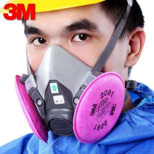 P100级别 修煤矿面罩 6200搭配2091滤棉防尘面具工业粉尘打磨装