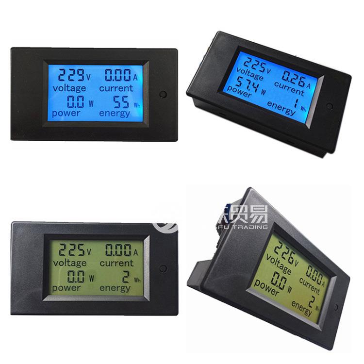 交流多功能电能计量 AC110V~220V 20A电压电流功率表电量监测仪表