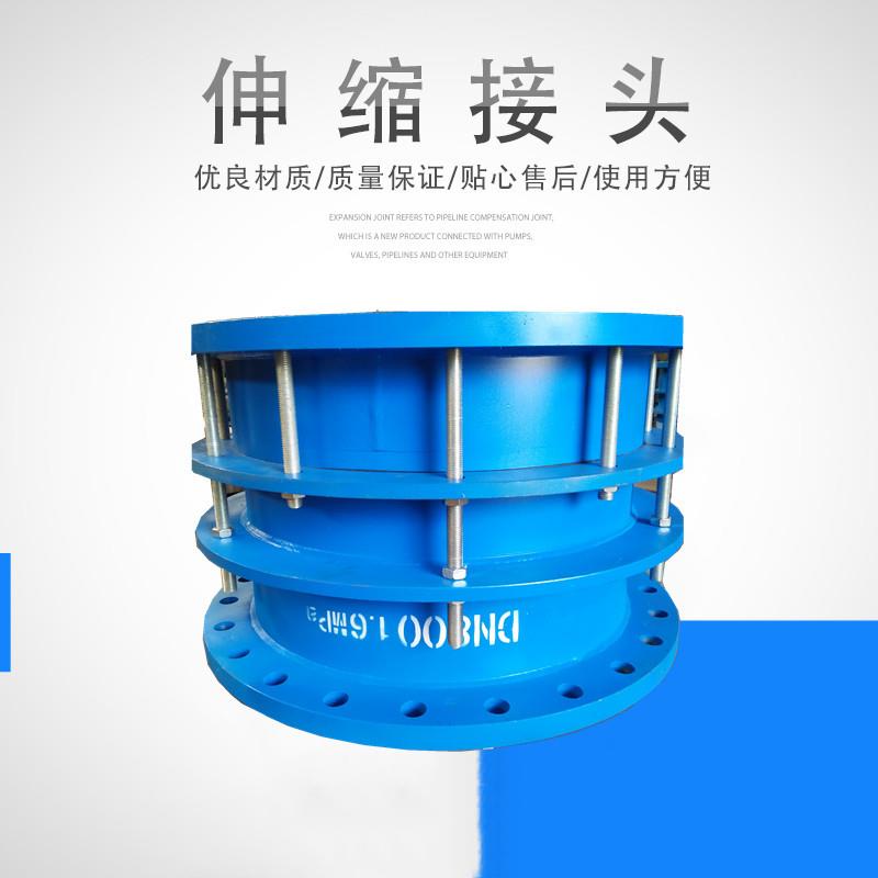 双法兰限位伸缩接头 B2F-1.0双法兰管道伸缩器 套管式伸缩节PN16