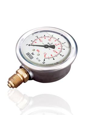 供WIKA不锈钢耐震压力表径向充油立装充液YBN63 1MPa 10bar G1/4