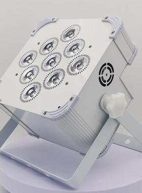 舞台充电全彩帕灯9/12颗六合一无线LEDpar婚庆演出电池摇控染色灯