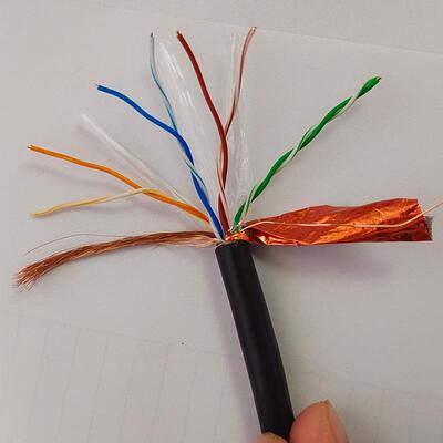 户外网线 室外线防水防嗮CAT6六类SFTP屏蔽网络线家用高速宽带线