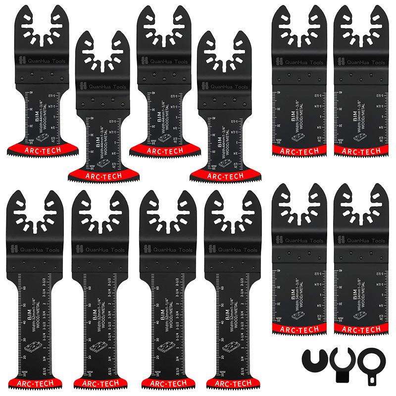 12pc混合万用宝锯片套装万用宝摆动锯片工具附件