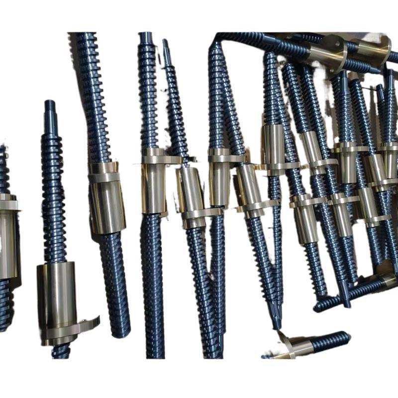 梯形丝杆螺母套装304不锈钢T型丝杠法兰铜方铜螺母全套正牙反牙